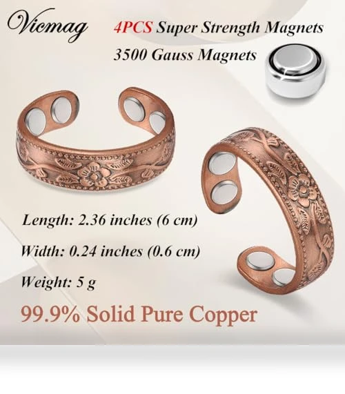 Copper Magnetic Ring — Statement, Vicmag