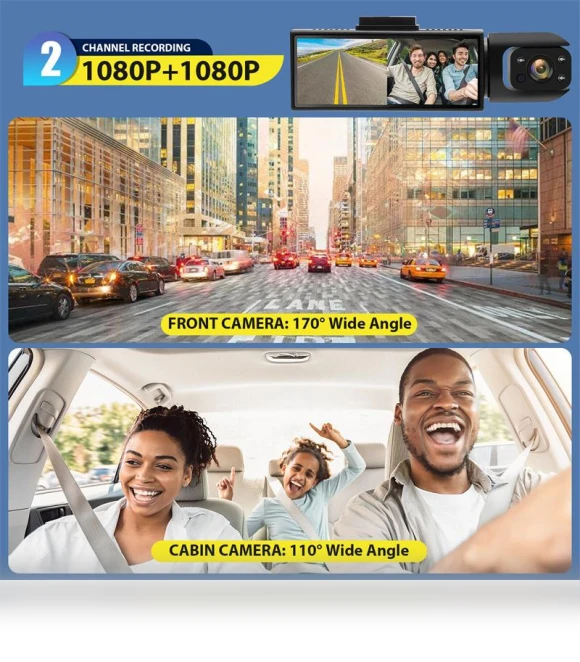 Dual Lens Dash Cam — Dashboard Cameras, Global Pavilion