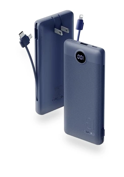 Portable Charger Built-in Cables and AC Wall Plug — Chargers, VRURC