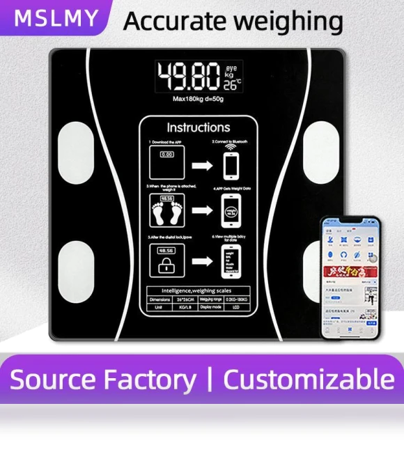 Precision Body Fat & Weight Analyzer — Body Composition Analysis, Deals Supermarket