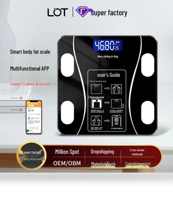 Smart Bluetooth Body Fat and Weight Scale — Weight Management Tools, Lotte