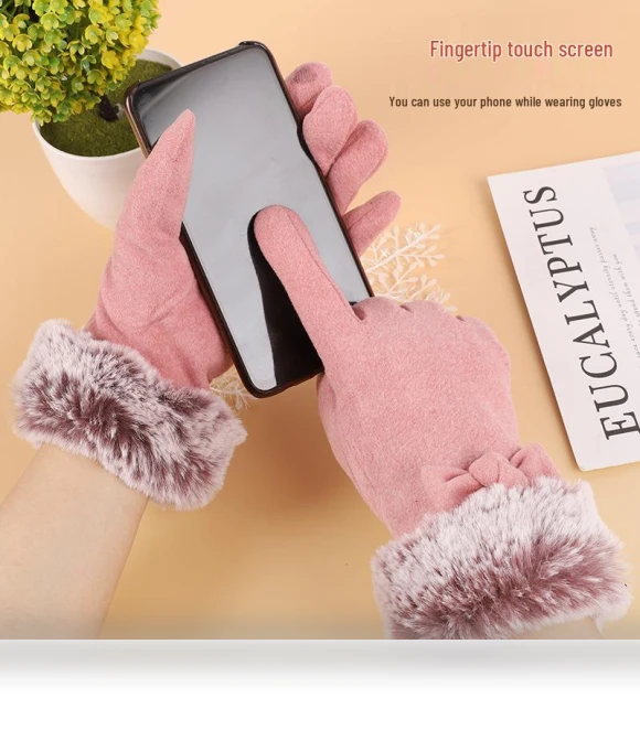 Women's Touchscreen Bicycle Gloves with Fleece Lining — Gloves & Mittens, Millioner