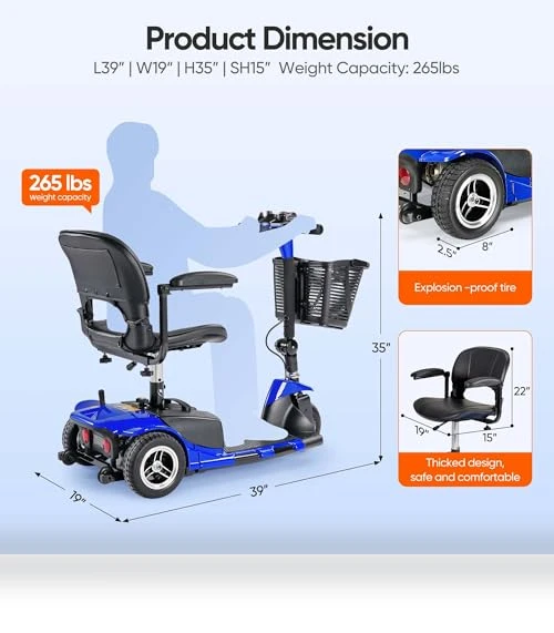 3 Wheel Mobility Scooter — Rolling Walkers, VERPAL