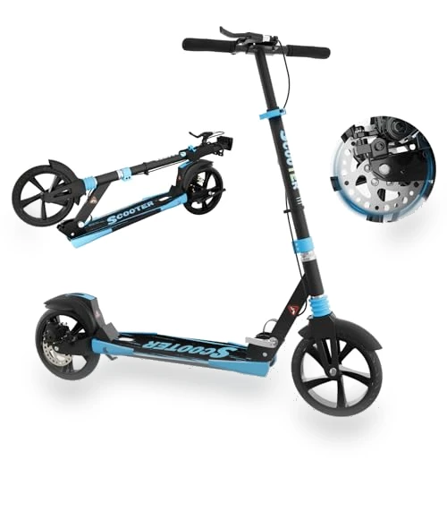 Foldable Scooter with Disc Brake & Dual Shock Absorbers — Push Scooters, MEE GOO