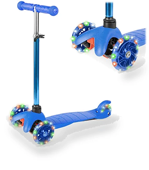 Kids Mini Kick Scooter with Light-Up Wheels — Electric Vehicles, Best Choice Products