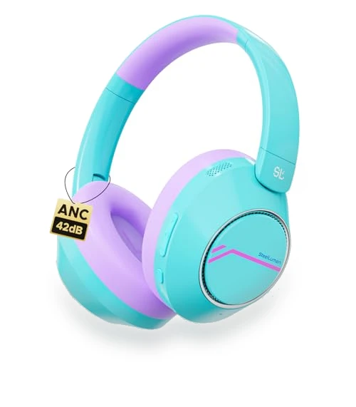 Kids Wireless Active Noise Cancelling Headphones — In-Ear Headphones, SteelLumen