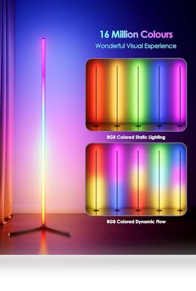 RGB Corner Floor Lamp — Standing Lights, JarryStart