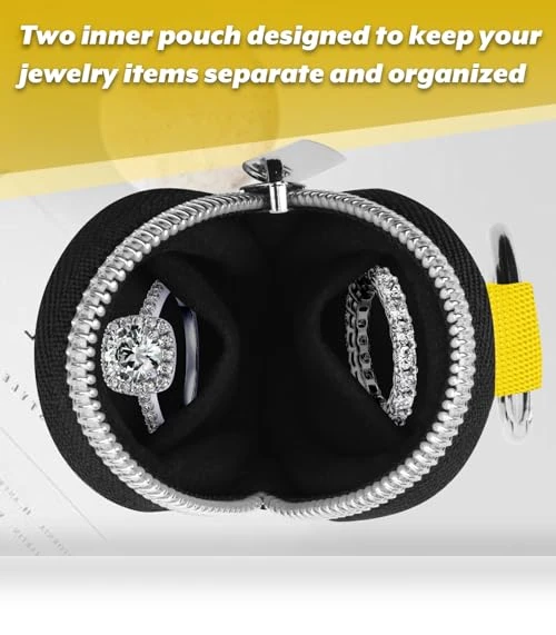 Ring Organizer Case with Keychain — Jewelry Storage Solutions, Homakover