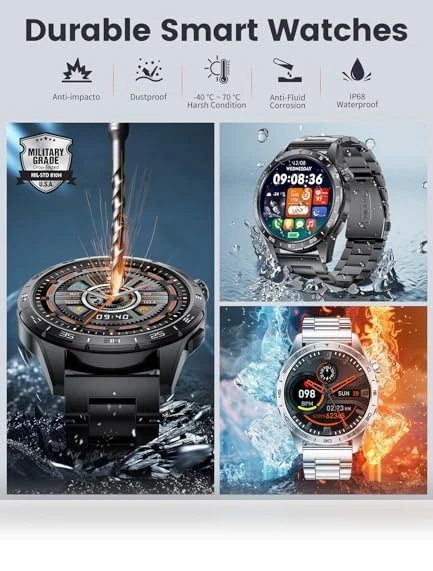 Smart Watch for Men with 3 Straps — Smartwatches, SUNKTA