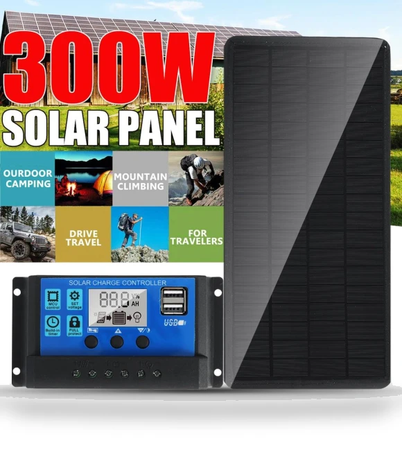 Solar Panel Kit 300W with USB Controller — Solar & Wind Power, Decor Dream