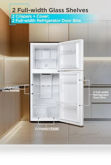 Top Mount Refrigerator with Freezer — Mini Fridges, BLACK+DECKER