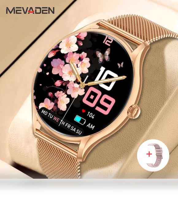 Ultra-Thin Smart Watch with AMOLED Display — Smartwatches, MEVADEN