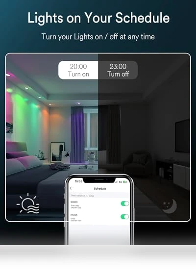 Ultra-Thin Wi-Fi LED Downlight RGBCW Color Changing Ceiling Light — Recessed Lighting, Ligency