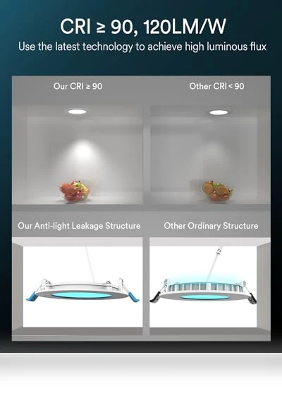Ultra-Thin Wi-Fi LED Downlight RGBCW Color Changing Ceiling Light — Recessed Lighting, Ligency