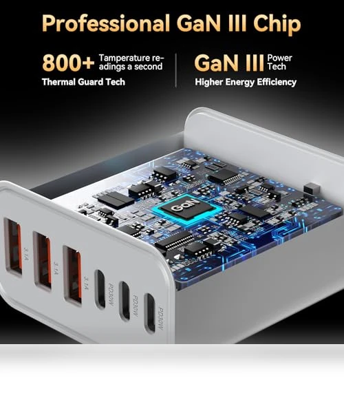 65W 6-Port USB C Fast Charging Block — Chargers, Shenzhen Xihuida Electronics Co., Ltd.