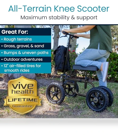 All Terrain Knee Scooter Walker — Leg Lifters, Vive Health