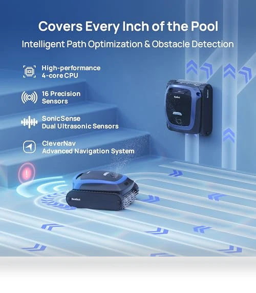 Cordless Robotic Pool Vacuum Cleaner — Automated Pool Maintenance, Beatbot