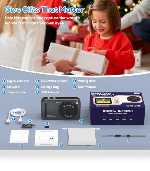 Digital Camera for Kids — Compact Digital Cameras, WITYEAH