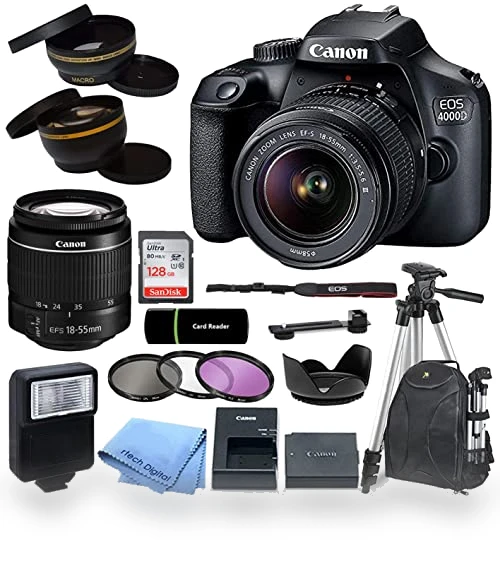 DSLR Camera Bundle with Lens and Accessories — Lens Bundles, Canon