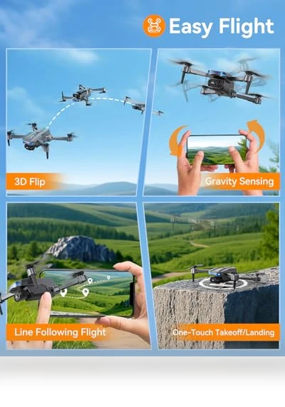 Foldable Mini Drone with Camera — Drones, FERIETELF