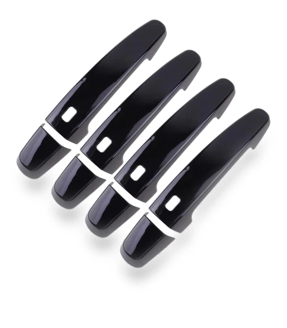 Glossy Black Smart Door Handle Covers — Interior Grab Handles, Tautoparts
