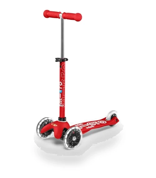Mini Deluxe LED Three-Wheeled Scooter — Electric Vehicles, Micro