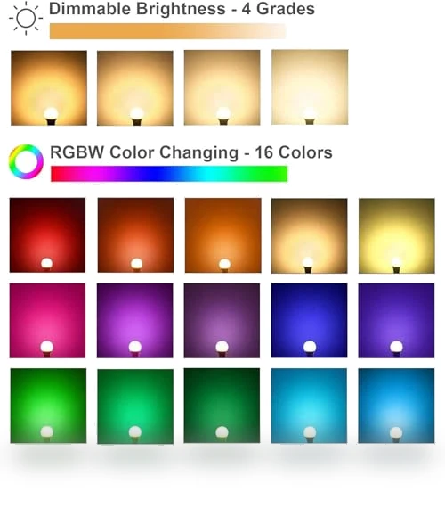 RGB Color Changing Light Bulbs — LED, AFINSEA