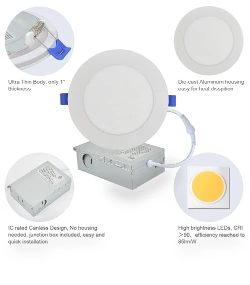 Smart Downlight Recessed Ceiling Light — LED, Puzzles