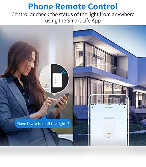 Smart Light Switch 3 Pack — Smart Home Hubs & Controllers, Tuykay