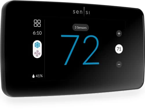 Smart Thermostat with Touchscreen Color Display — HVAC Controls, Emerson
