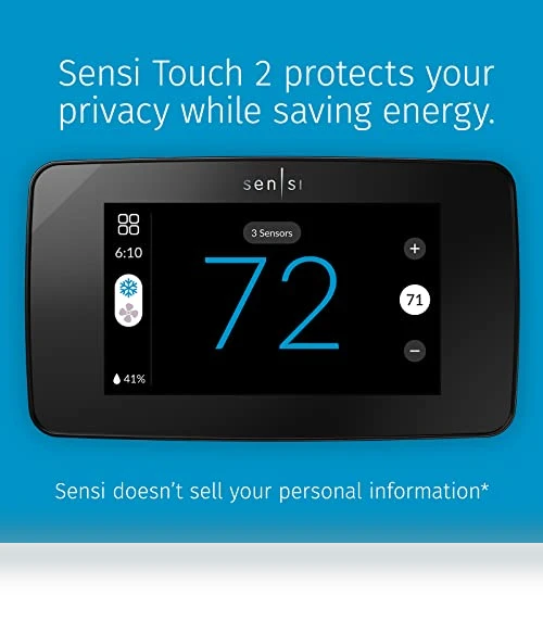 Smart Thermostat with Touchscreen Color Display — HVAC Controls, Emerson