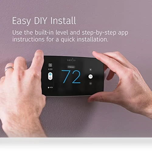 Smart Thermostat with Touchscreen Color Display — HVAC Controls, Emerson