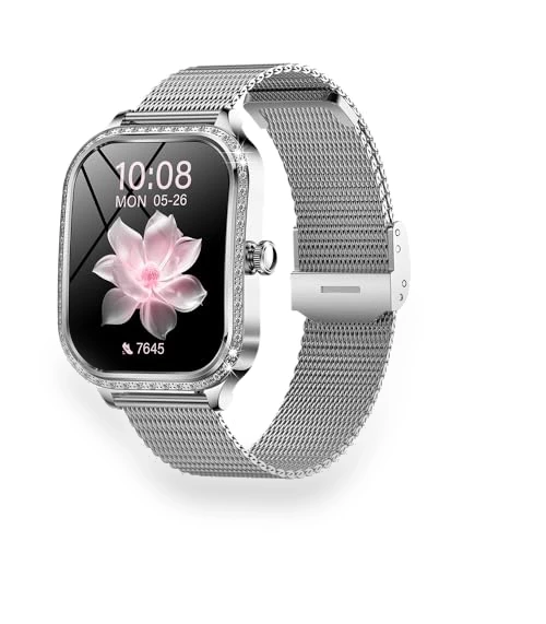 Smartwatch with Mesh Metal Strap and Silicone Band — Smartwatches, VELTIX