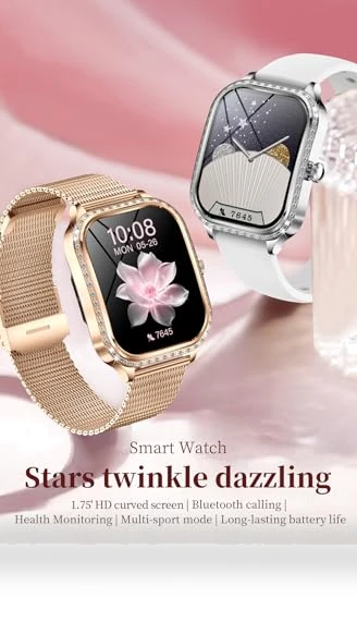 Smartwatch with Mesh Metal Strap and Silicone Band — Smartwatches, VELTIX