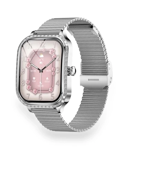 Smartwatch with Mesh Metal Strap and Silicone Band — Smartwatches, VELTIX