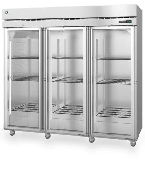 Three Section Commercial Glass Door Refrigerator — Mini Fridges, Hoshizaki
