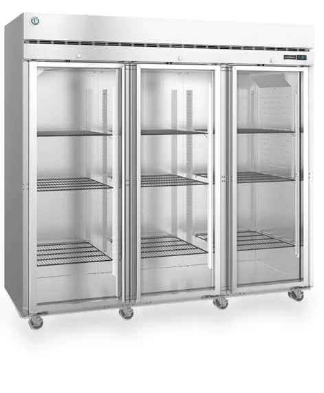 Three Section Commercial Glass Door Refrigerator — Mini Fridges, Hoshizaki