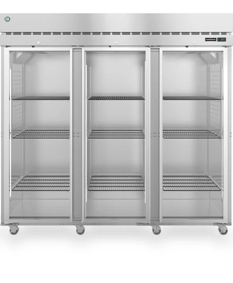 Three Section Commercial Glass Door Refrigerator — Mini Fridges, Hoshizaki