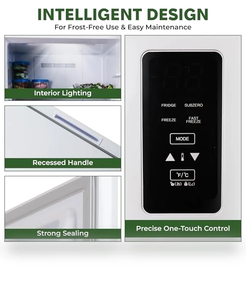 Upright Convertible Fridge/Freezer — Mini Fridges, Hamilton Beach