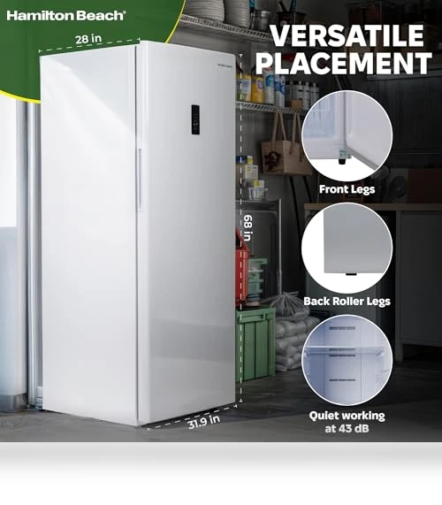 Upright Convertible Fridge/Freezer — Mini Fridges, Hamilton Beach