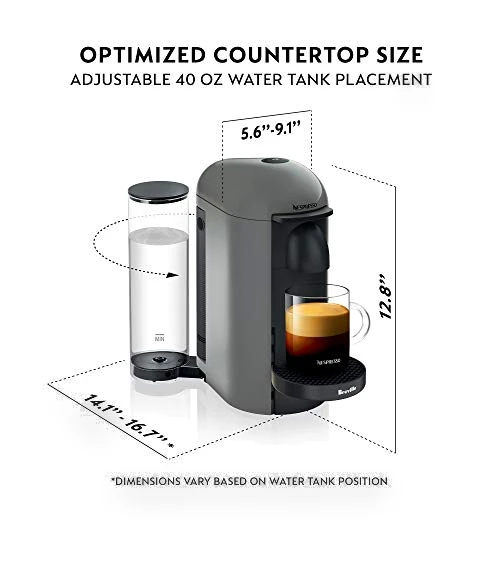 VertuoPlus Coffee and Espresso Machine — Coffee & Espresso Combos, Breville