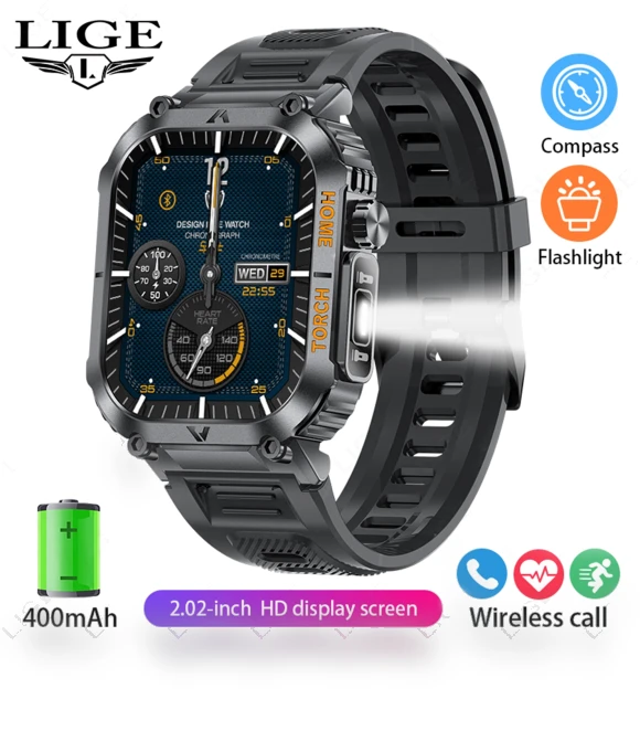 Bluetooth Call Smartwatch with LED Backlight — Smartwatches, LIGE