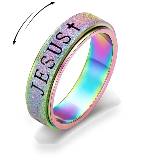 Fidget Spinner Anxiety Ring — Stress Relievers, Afftiny Jewelry