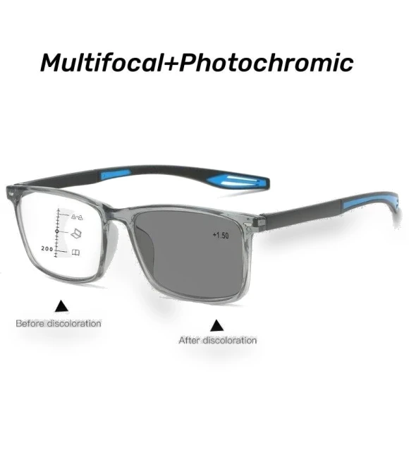 Progressive Multifocal Photochromic Reading Glasses — Reading Glasses, Wipon