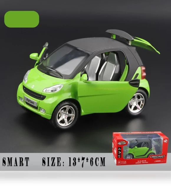 Smart Fortwo Car Model with Lighting and Music Effects — Miniature Rides & Collectibles, Fourall-Model Cars