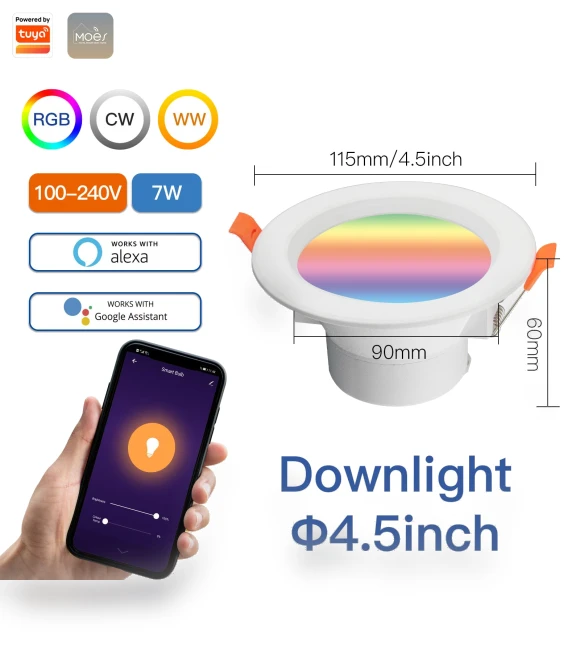 Smart LED Ceiling Light — Overhead Lighting, Cosy Homes