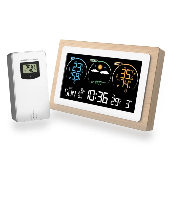 Smart Weather Station with Clock — Home Climate Control, TOMTOP JMS