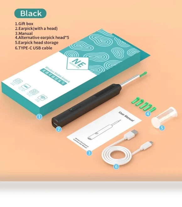 Wireless Smart Visual Wi-Fi Ear Cleaner — Syringes, YJMP beauty health