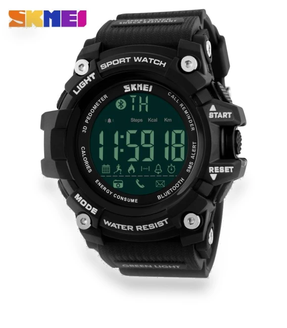 Bluetooth Sports Waterproof Electronic Smart Watch — Smartwatches, Skmei