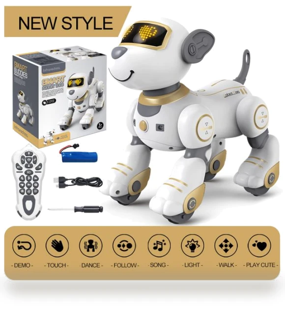 Electronic Smart Pet Robot Dog — Interactive Animal Companions, Carrefour home